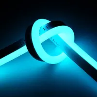 Mangueira Neon LED Rolo 100mts Azul Ciano - Foto 2