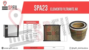 ELEMENTO FILTRANTE AR SPA23