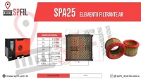 ELEMENTO FILTRANTE AR SPA25