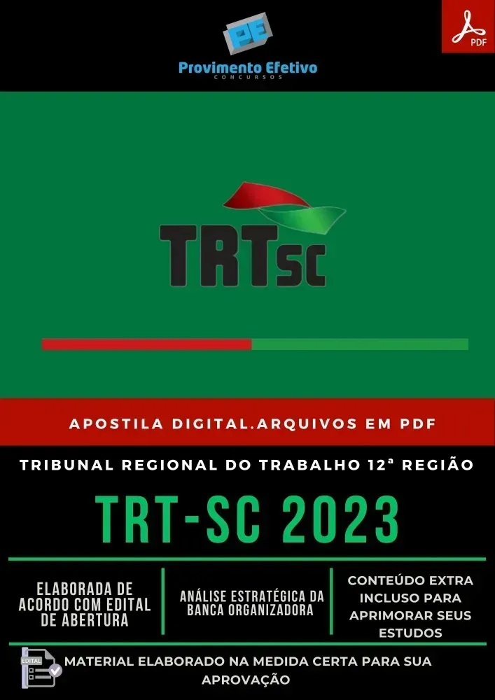 Apostila TRT SC Analista Área Contabilidade 2023