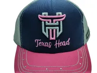 Ref: TH30 - Boné Texas Head Feminino - Cor Azul Marinho Aba Rosa - Foto 3