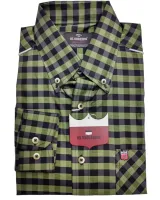 Ref: 39189 - Camisa Country Verde/Xadrez - Os Vaqueiros - Manga Longa