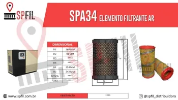 ELEMENTO FILTRANTE AR SPA34