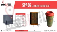 ELEMENTO FILTRANTE AR SPA36