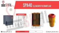 ELEMENTO FILTRANTE AR SPA40