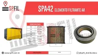 ELEMENTO FILTRANTE AR SPA42