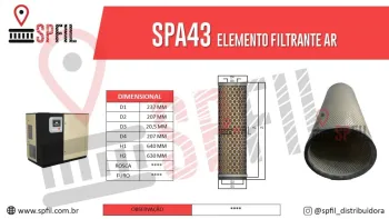 ELEMENTO FILTRANTE AR SPA43