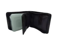 Ref: 9005 - Carteira de Couro Zíper Café - Foto 4