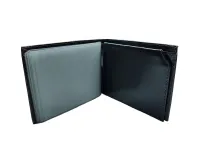 Ref: 9032 - Carteira de Couro Com Porta Cartões Externo  Marrom Escuro - Foto 3