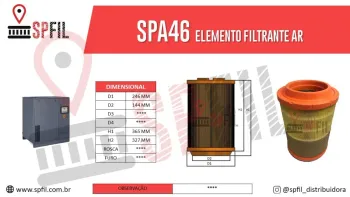 ELEMENTO FILTRANTE AR SPA46