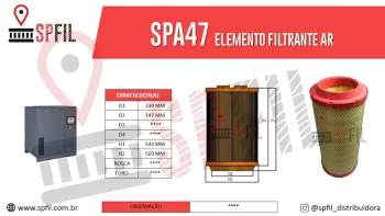 ELEMENTO FILTRANTE AR SPA47