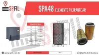 ELEMENTO FILTRANTE AR SPA48