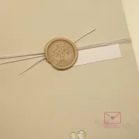 Convite com lacre de cera - Foto 3