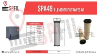 ELEMENTO FILTRANTE AR SPA49