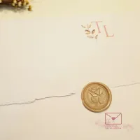 Convite com borda artesanal e lacre - Foto 6