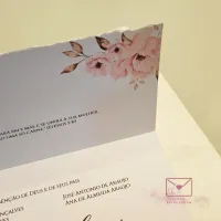 Convite com borda artesanal e lacre - Foto 9