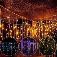 Cascata fixa com 300 Led branca fria e fio branco  - Foto 2