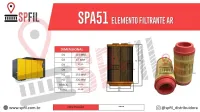 ELEMENTO FILTRANTE AR SPA51