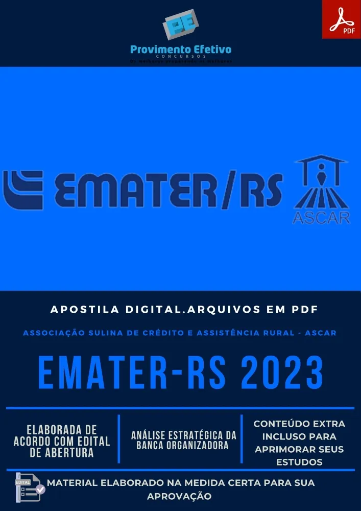 Apostila EMATER RS Assistente Administrativo I Prova 2023 Imagem