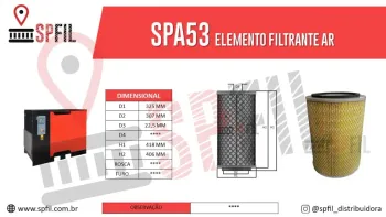 ELEMENTO FILTRANTE AR SPA53