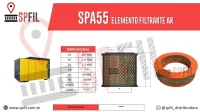 ELEMENTO FILTRANTE AR SPA55