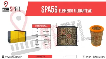 ELEMENTO FILTRANTE AR SPA56