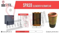 ELEMENTO FILTRANTE AR SPA59