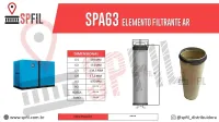 ELEMENTO FILTRANTE AR SPA63