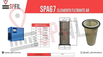 ELEMENTO FILTRANTE AR SPA67