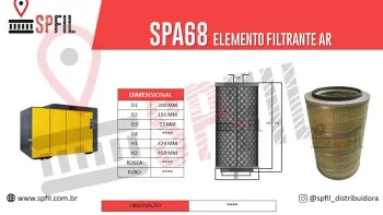 ELEMENTO FILTRANTE AR SPA68