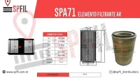 ELEMENTO FILTRANTE AR SPA71