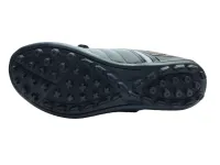 Ref: 566S - Chuteira Dray Society - Couro Legítimo - Cor Preto/Laranja - Foto 2