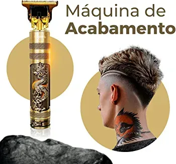 Máquina De Cortar Cabelo Dragão USB recarregável - Foto 2