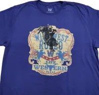 Ref: EST6 - Camiseta Country Life Western Touro Azul Marinho