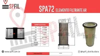 ELEMENTO FILTRANTE AR SPA72