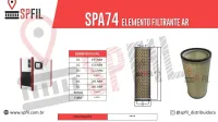 ELEMENTO FILTRANTE AR SPA74