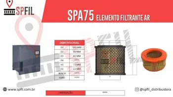 ELEMENTO FILTRANTE AR SPA75