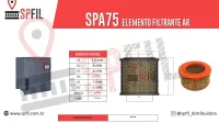 ELEMENTO FILTRANTE AR SPA75