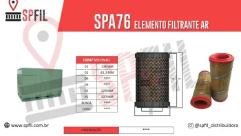ELEMENTO FILTRANTE AR SPA76