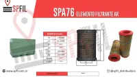 ELEMENTO FILTRANTE AR SPA76