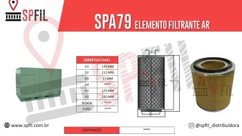 ELEMENTO FILTRANTE AR SPA79