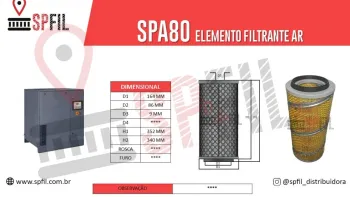 ELEMENTO FILTRANTE AR SPA80