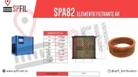 ELEMENTO FILTRANTE AR SPA82