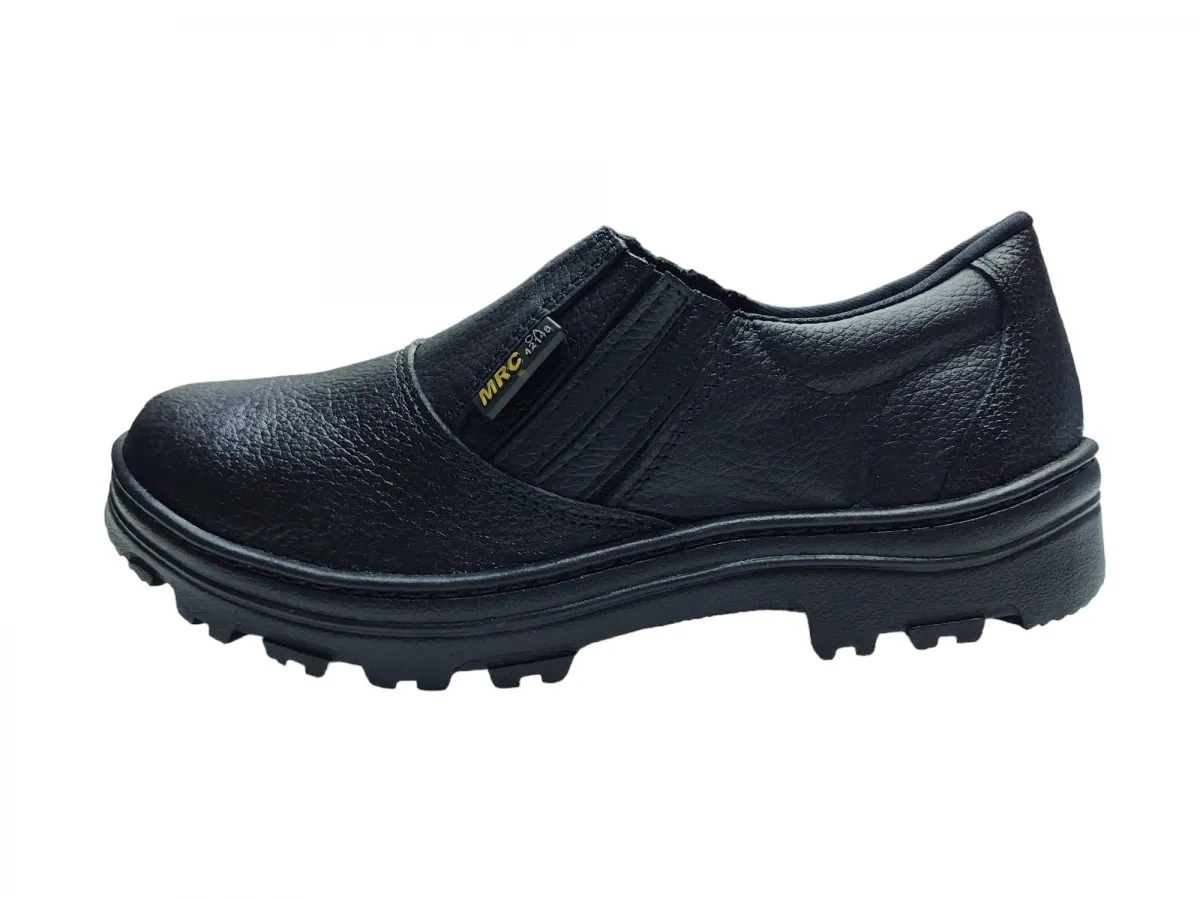 Ref: 1016G - Sapato Elástico Couro Raspa Com Biqueira PVC 45 e 46