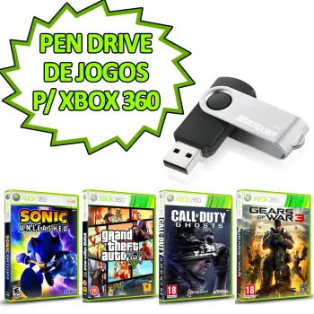 Pen drive 128gb + jogos