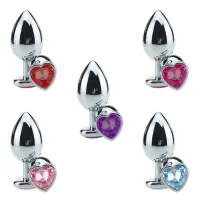 PLUG ANAL FORMATO CORAÇÃO CORES - TAMANHO G.                                                                                                                        LIBYSEXSHOP