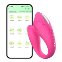 Vibrador de Casal com APP Recarregável 9 Vibrações - 7388 - Foto 4