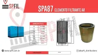 ELEMENTO FILTRANTE AR SPA87