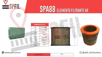 ELEMENTO FILTRANTE AR SPA88