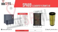 ELEMENTO FILTRANTE AR SPA89
